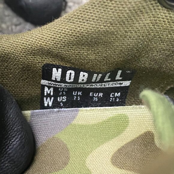 Nobull Shoes Trainers Sneakers Men's 3.5 Women's 3 Camo Canvas Gum Sole Green - Picture 9 of 10